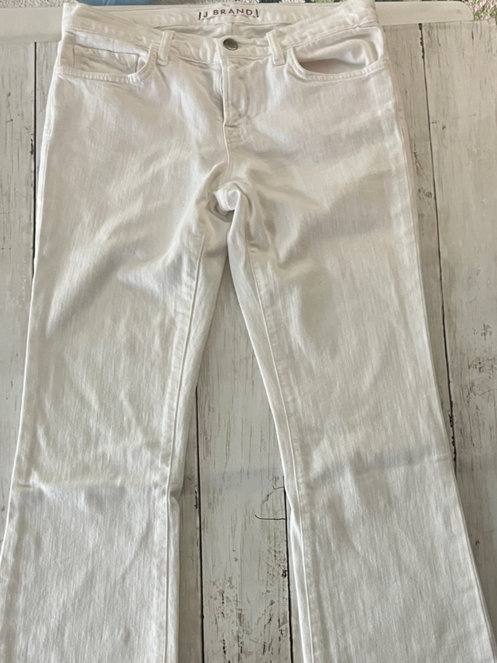 J Brand White Wide Leg Jeans
